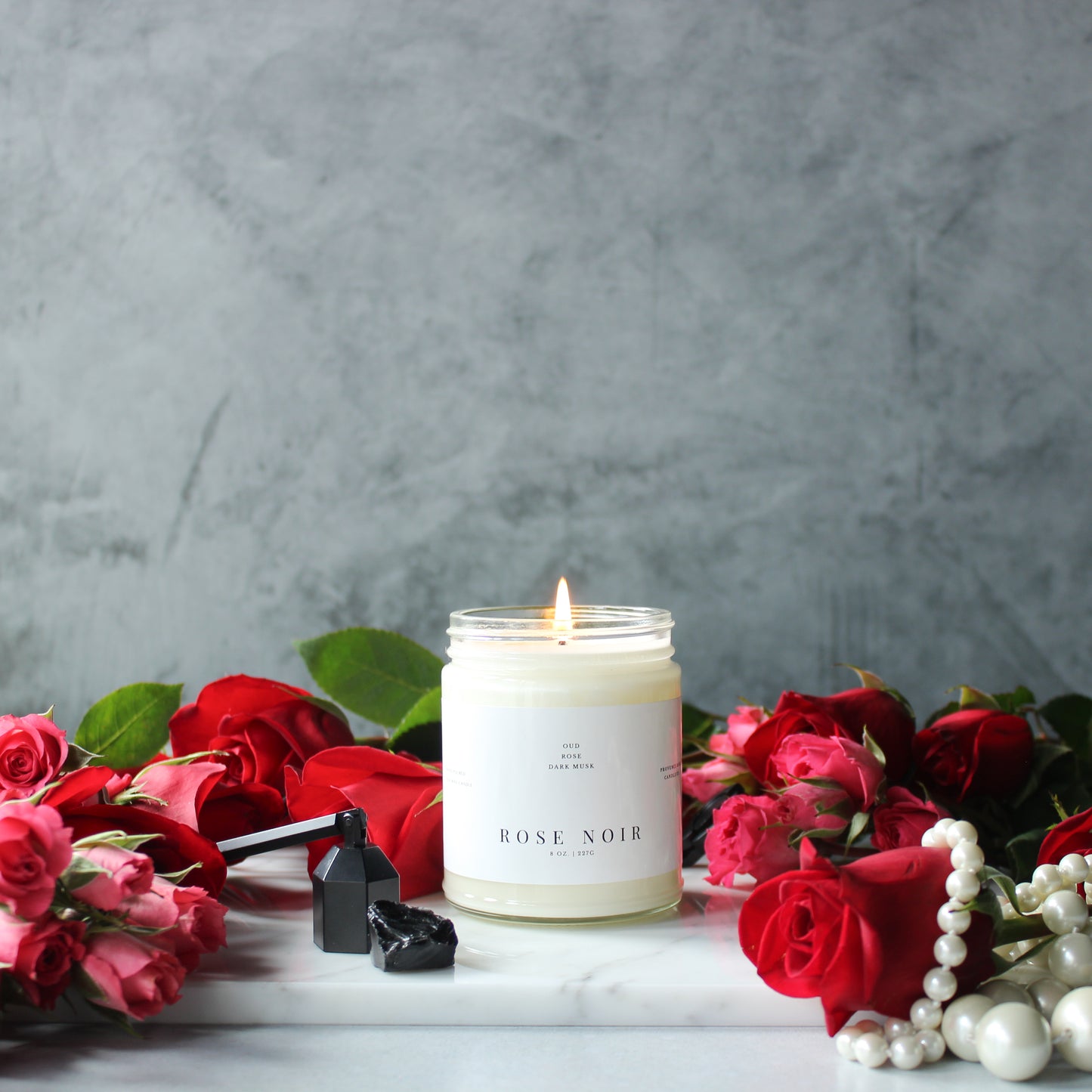 Rose Noir Jar Candle