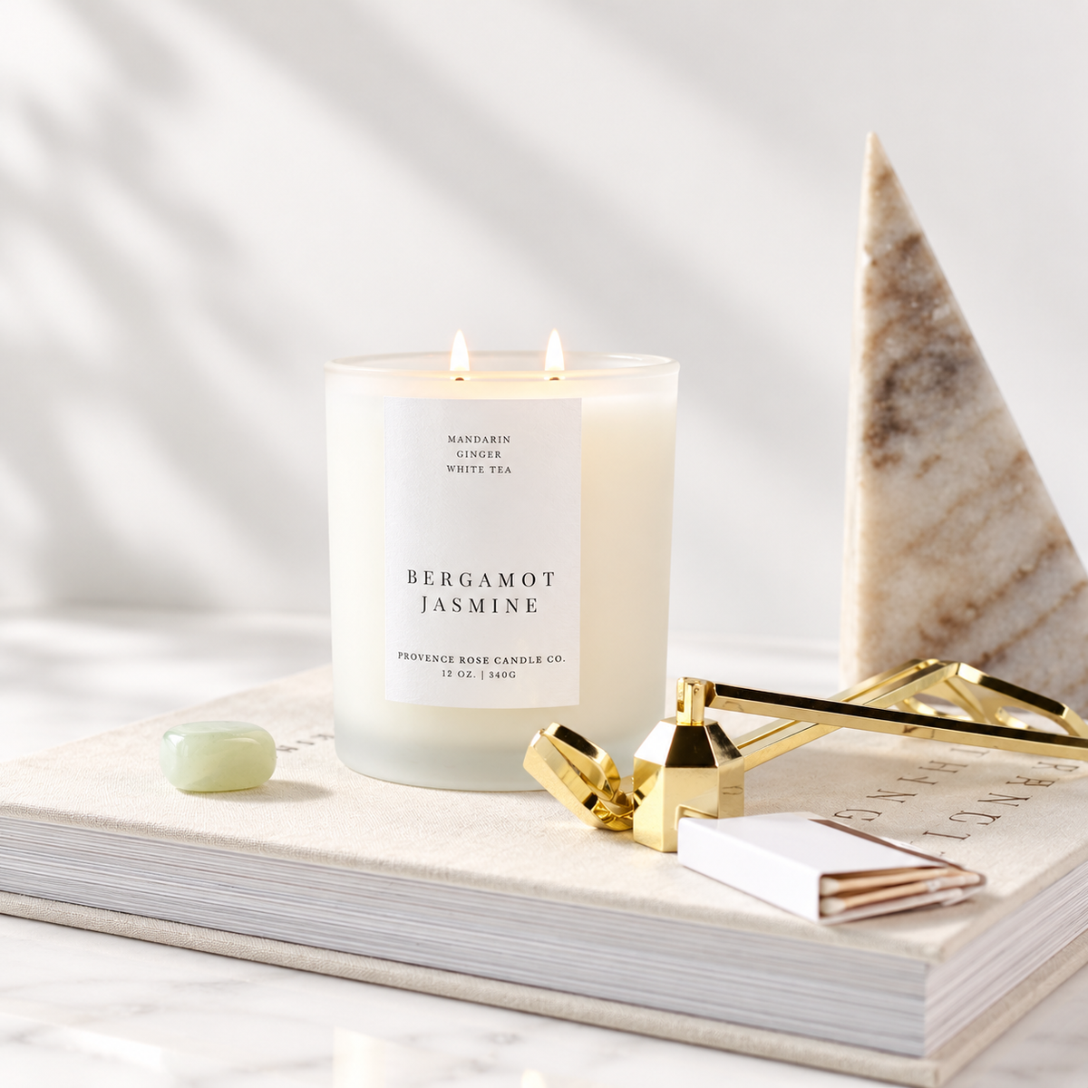 Bergamot Jasmine 2-Wick Candle